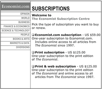 Economist Pricing