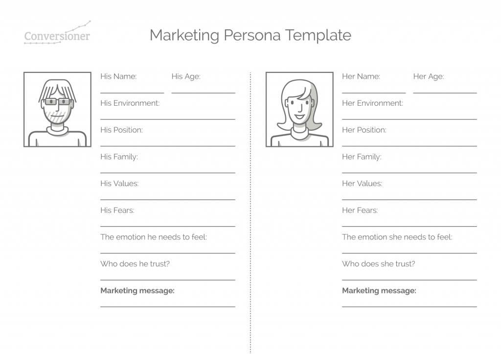 Marketing persona template