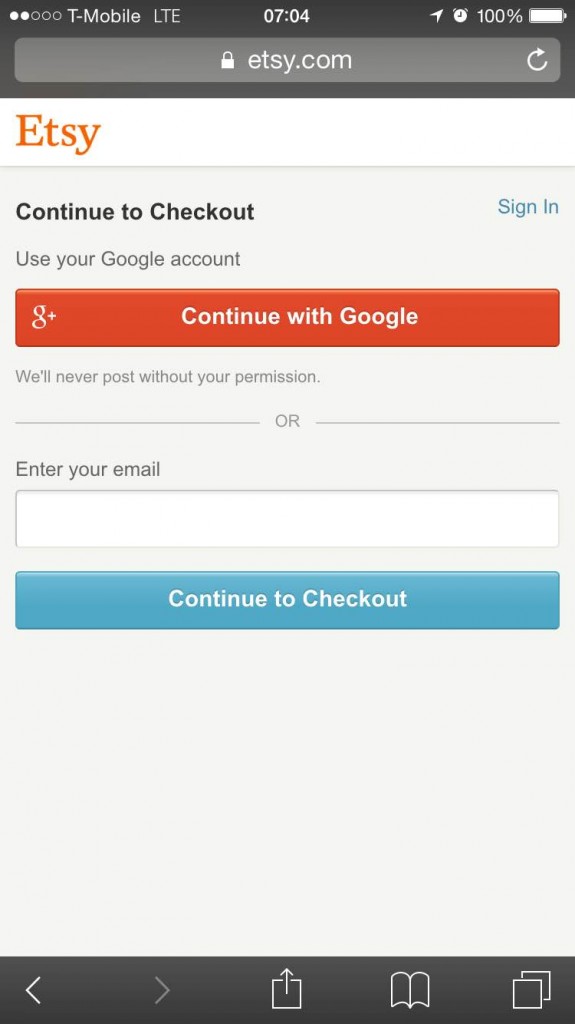 mobile checkout