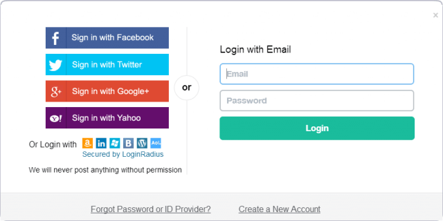 Social Logins Many Options