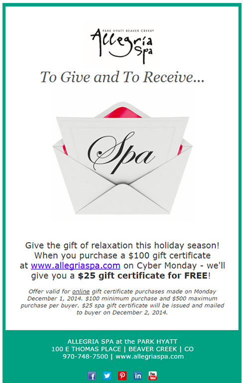 Allegria Spa Email