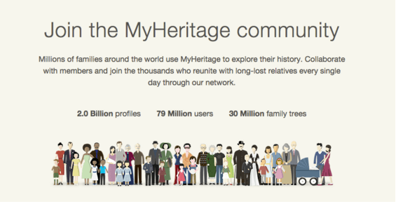 MyHeritage Social Proof