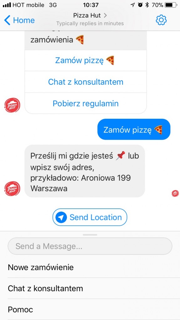 pizza hut bot