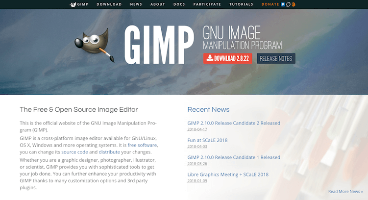 gimp photo editor free photo editing